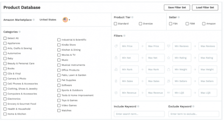 Product database